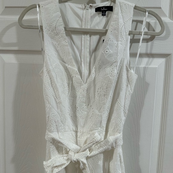 Lulu's White Asymmetrical Dress - Picture 2 of 3